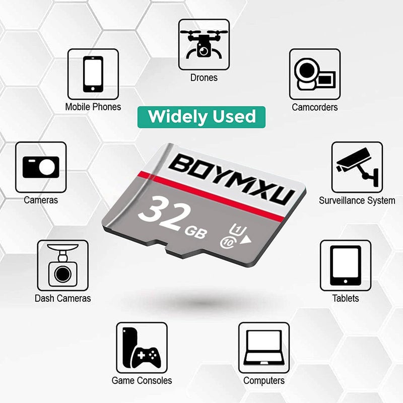 BOYMXU TF Memory Card 32GB,BOYMXU TF Card with Adapter,High Speed Card 10 TF Card Memory Card for Phone Camera Computer-Update - Image 4
